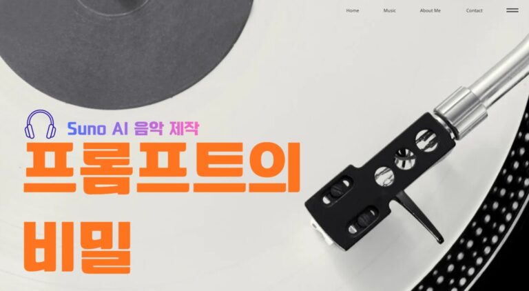 Suno AI 음악 제작 마스터 가이드 가사 태그와 프롬프트의 비밀